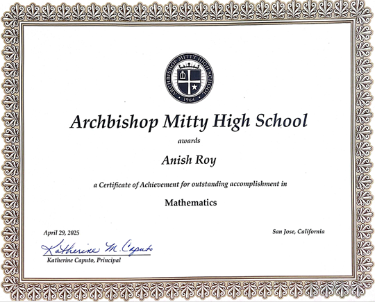 Outstanding Mathematics Sophomore